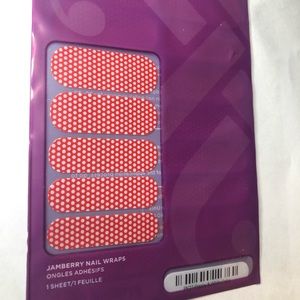 Jamberry- Poppy and White Dots